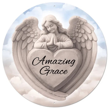 12 Inch Amazing Grace Angel Sign