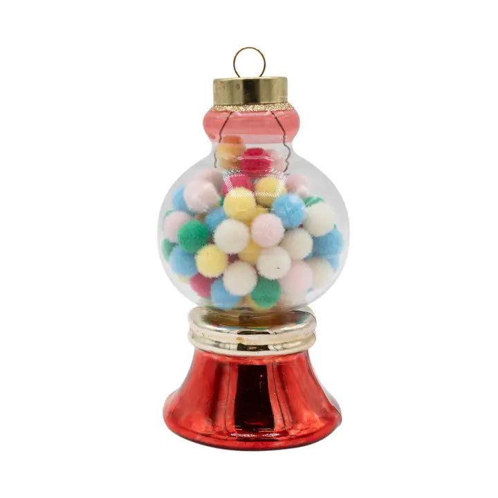 Kat & Annie Dubble Bubble Gumball Machine Glass Ornament