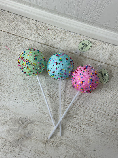 7.5 Inch Plastic Candy Ball Ornament Three Styles