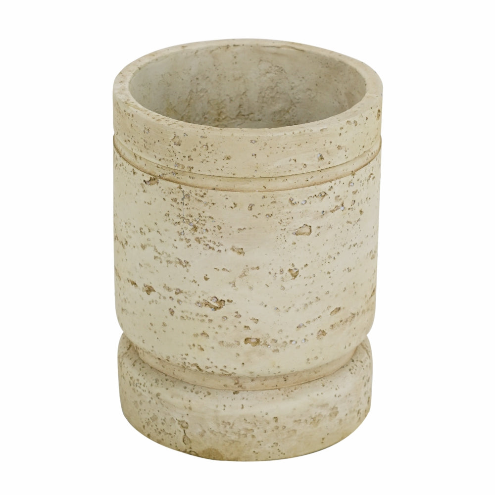 7 Inch Natural Cream Cement Planter