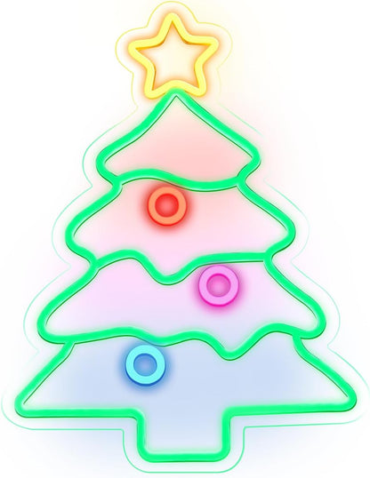 14.95 Inch USB Electric Neon Lighted Tree Wall Decor