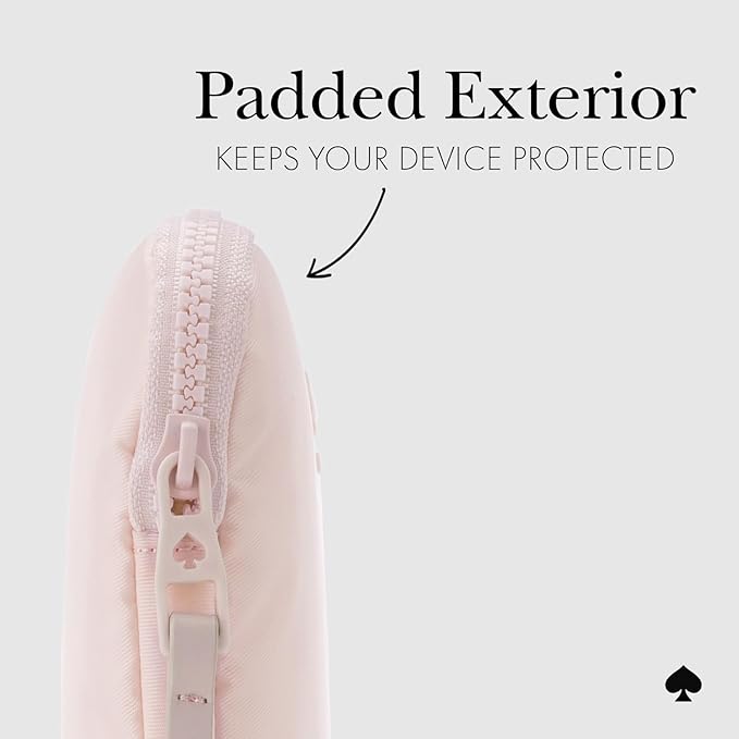 Kate Spade 16 Inch Laptop Puffer Sleeve Chalk Pink
