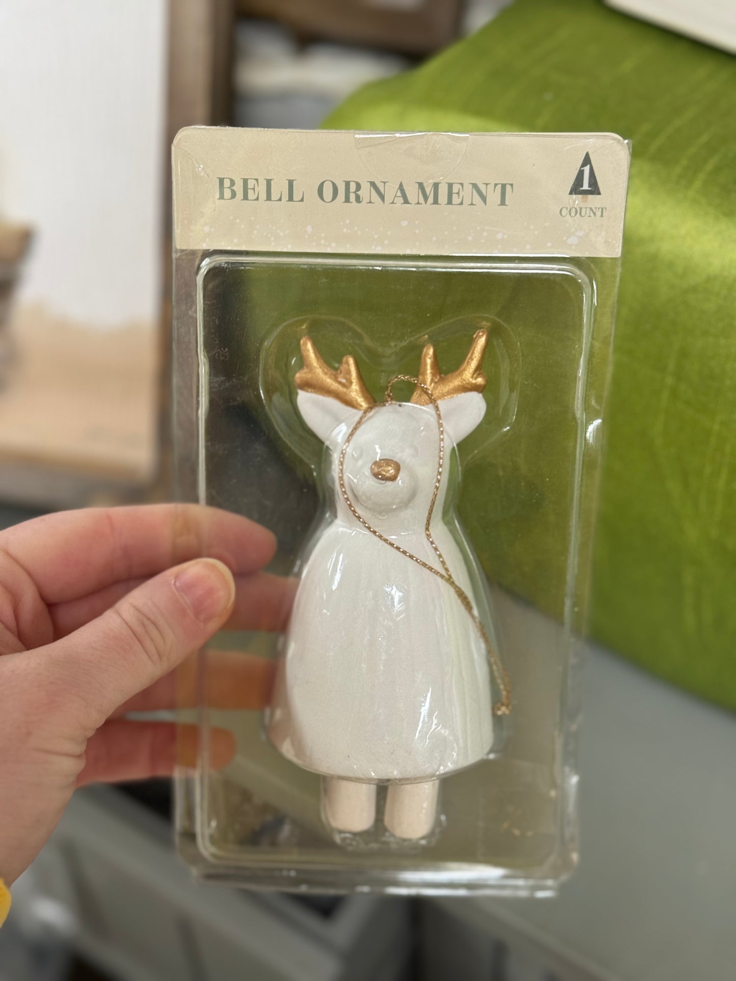 Reindeer Bell Ornament