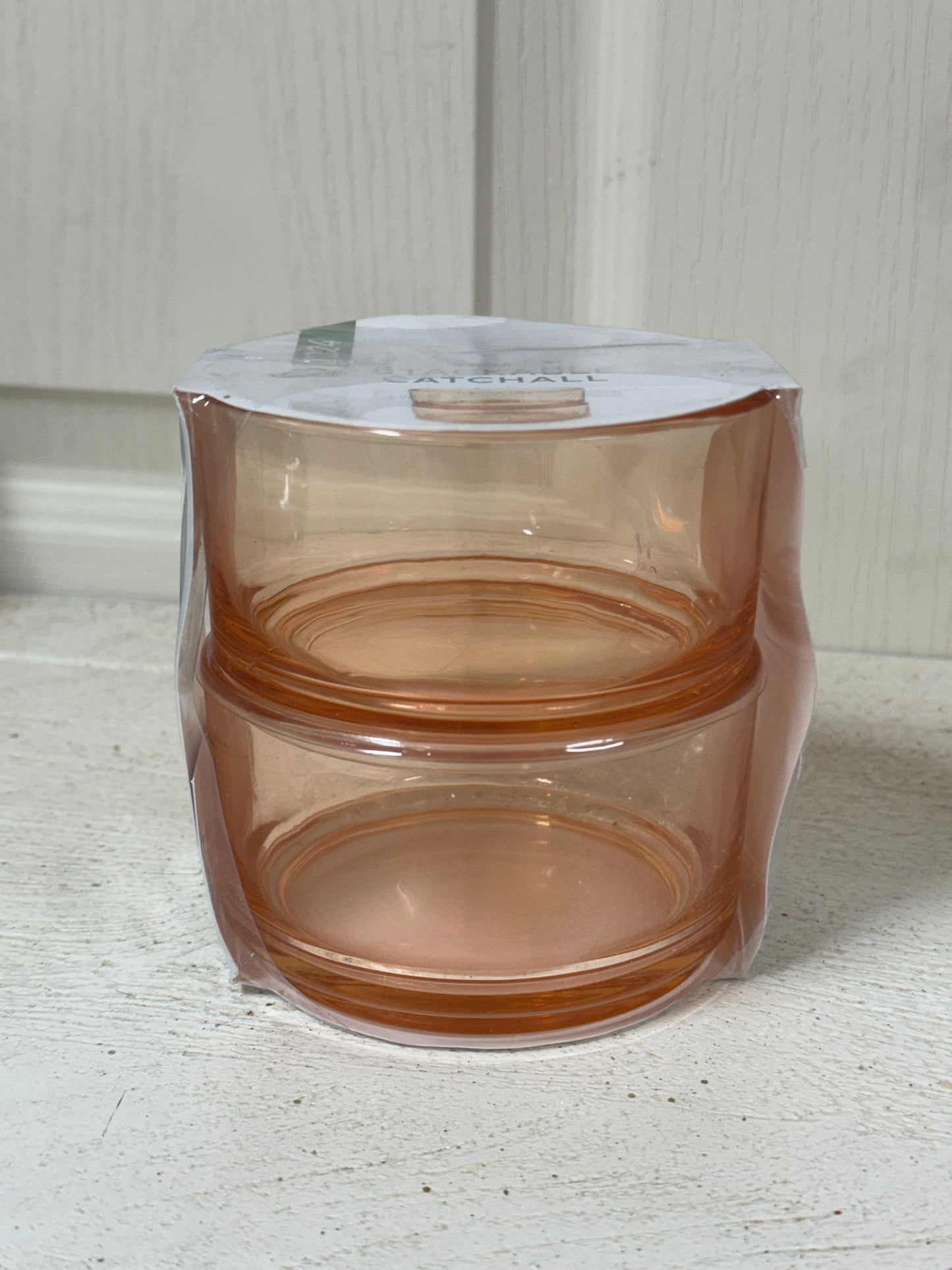 Peach Stackable Catchall Two Pack