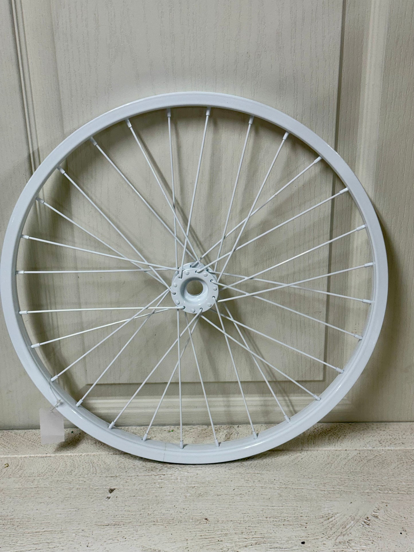 16.5 Inch White Bicycle Rim Decorative