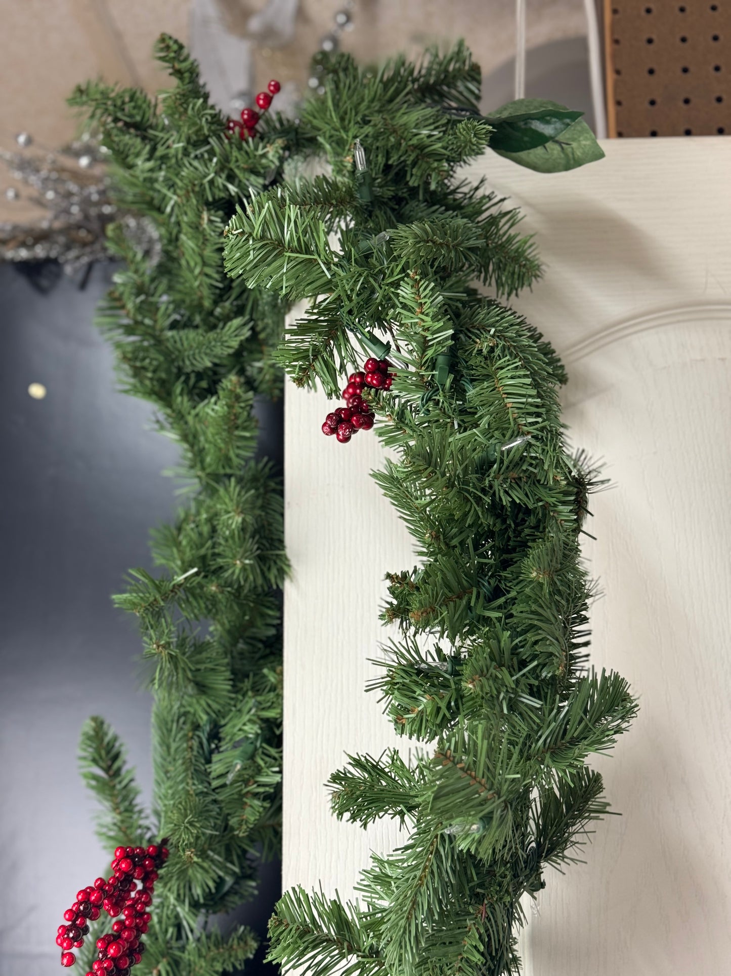 9 Foot Windslow Fir Battery Operated Garland