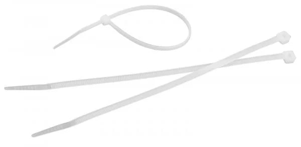 Wokin 100 Piece White Nylon Cable Ties 4.8x300MM