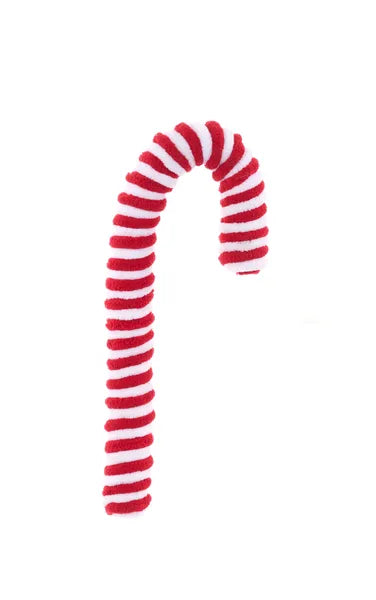 9.25 Inch Red And White Rope Candy Cane Ornament