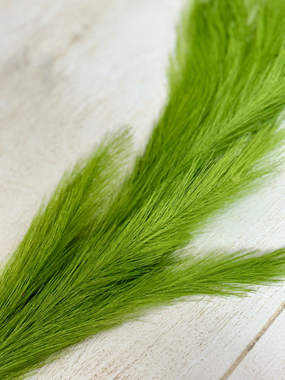 6 Foot Lime Green Plume Grass Garland