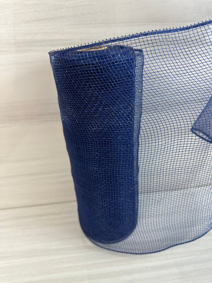 10 Inches By 10 Yards Navy Blue Mesh