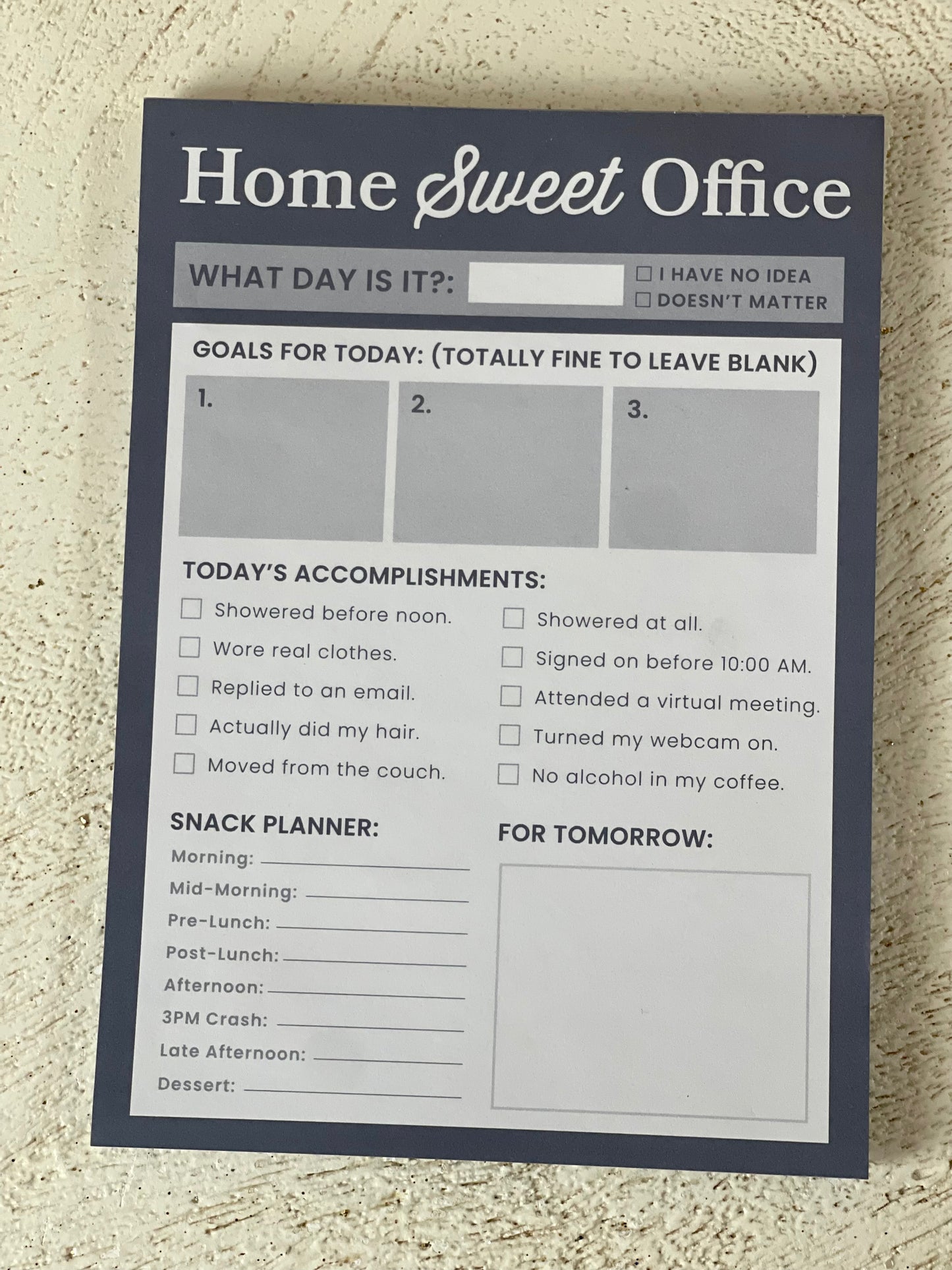 Home Sweet Office Notepad