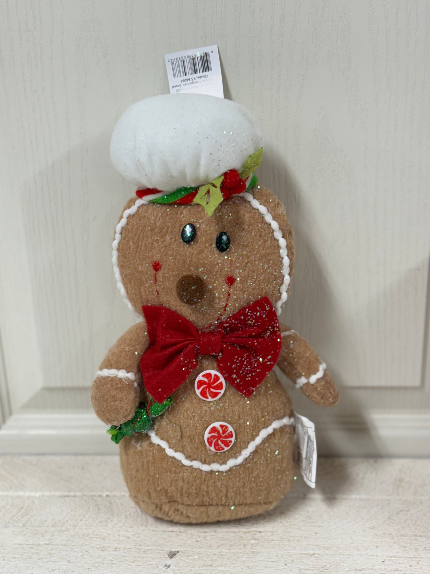 10 Inch Plush Holiday Gingerbread Man Two Styles