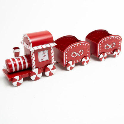 26.1 Inch Metal Holiday Candy Design Train