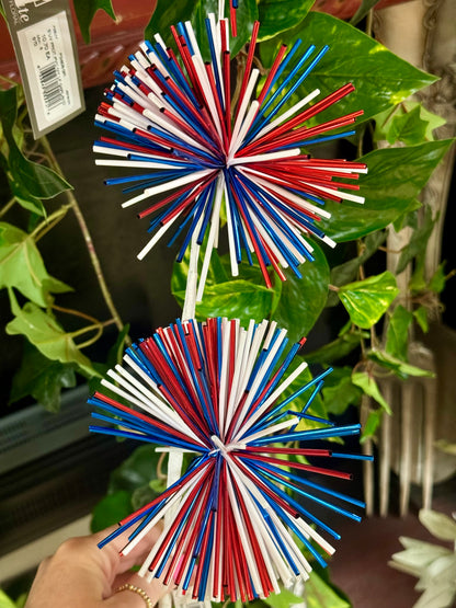 30 Inch Red White And Blue Starburst Spray