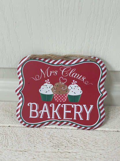 5 Inch Holiday Baking Sign Three Styles