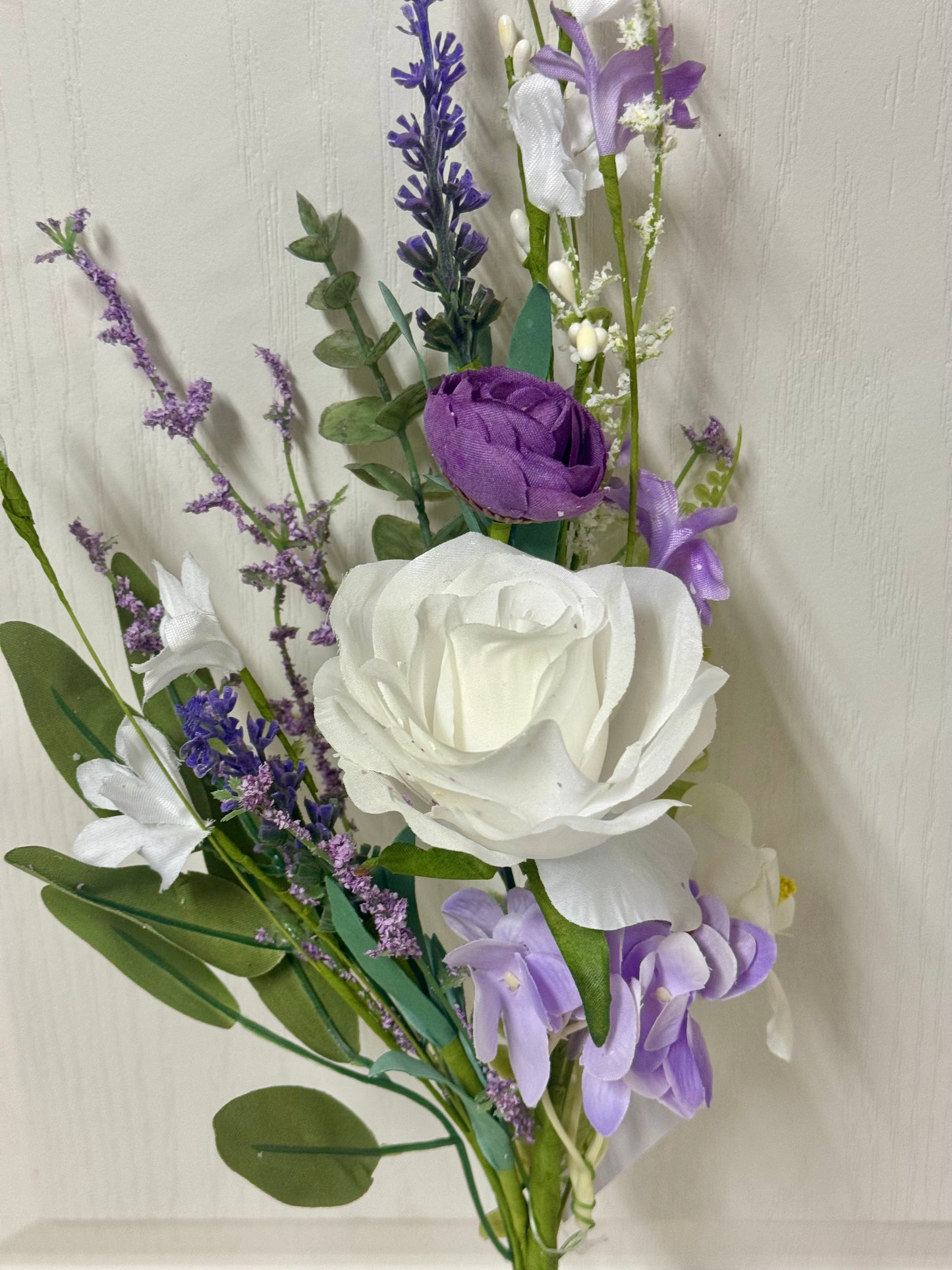 19 Inch Purple Rose Hydrangea Spray