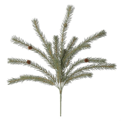 25 Inch Green Pine Bush With Small Pinecones