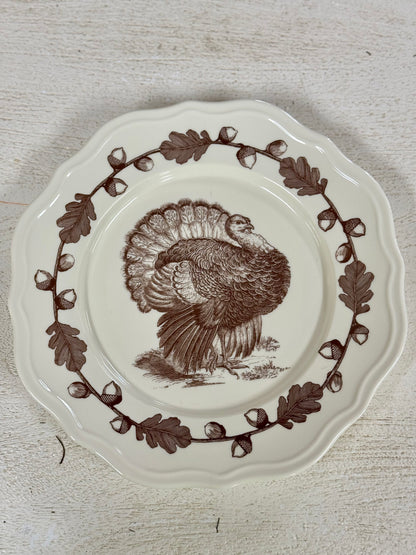 10 Inch Turkey Melamine Scalloped Plate Four Colors