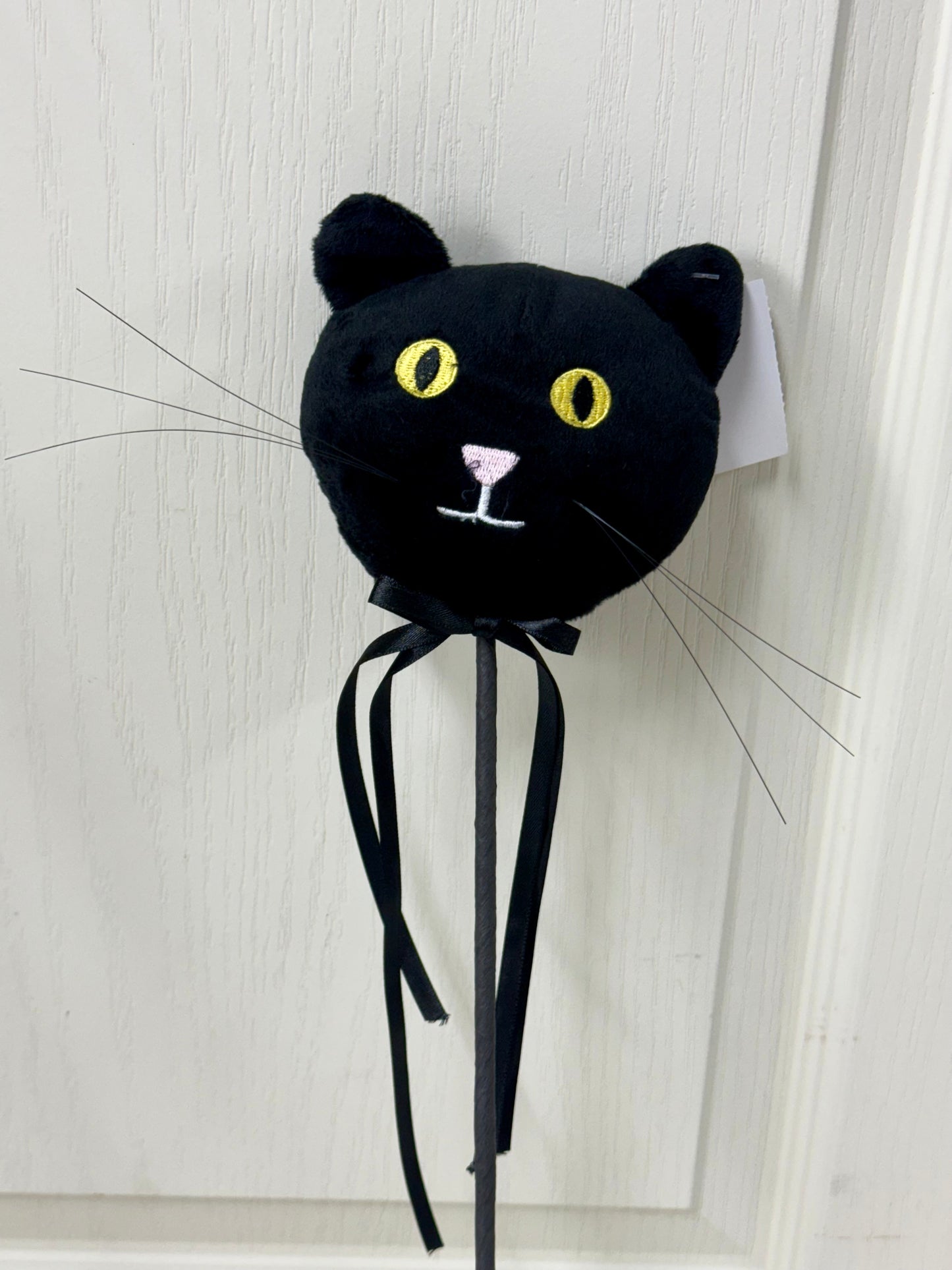 16 Inch Black Soft Fabric Cat Pick
