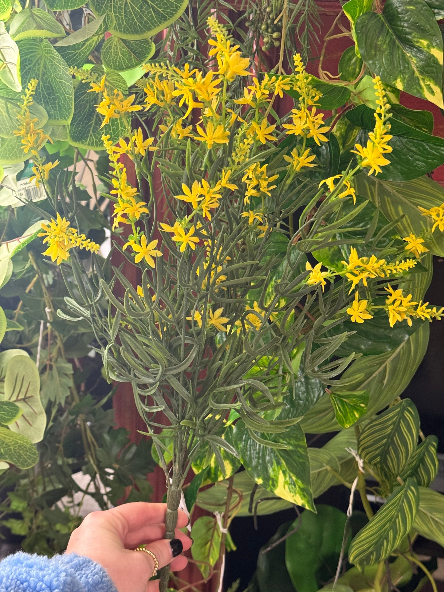 19 Inch Yellow And Green Spike Flower Bush