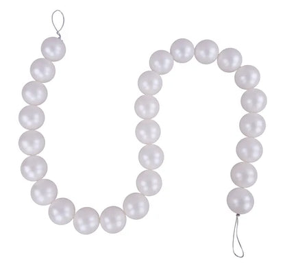 6 Foot White Medium Pearl Garland