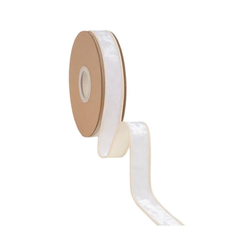 1 Inch By 10 Yard Ivory Heritage Velvet Ribbon