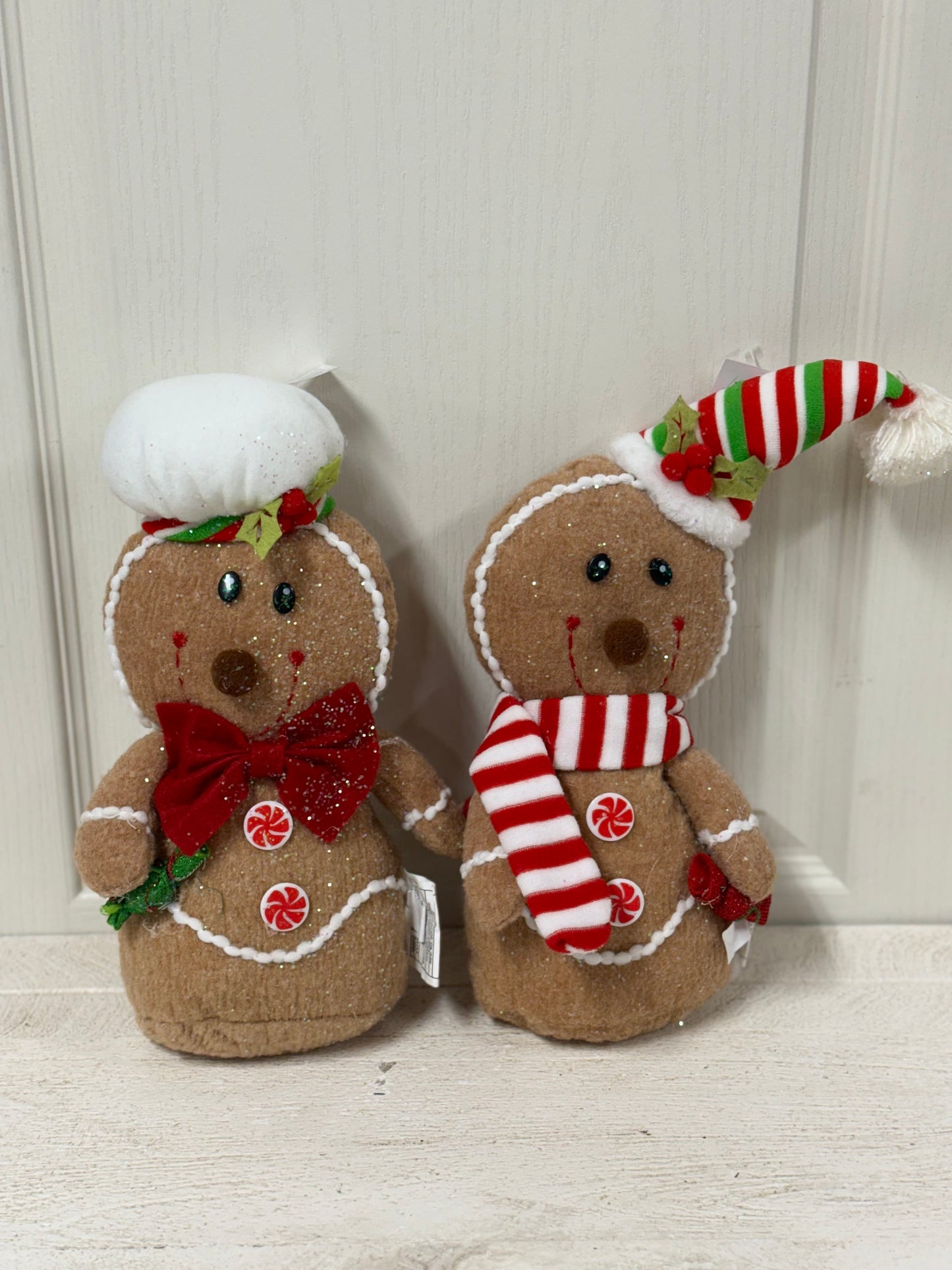 10 Inch Plush Holiday Gingerbread Man Two Styles