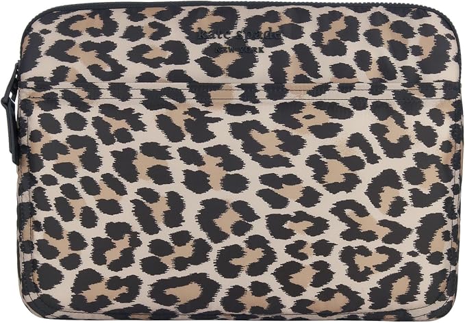 Kate Spade 16 Inch Laptop Puffer Sleeve Classic Leopard