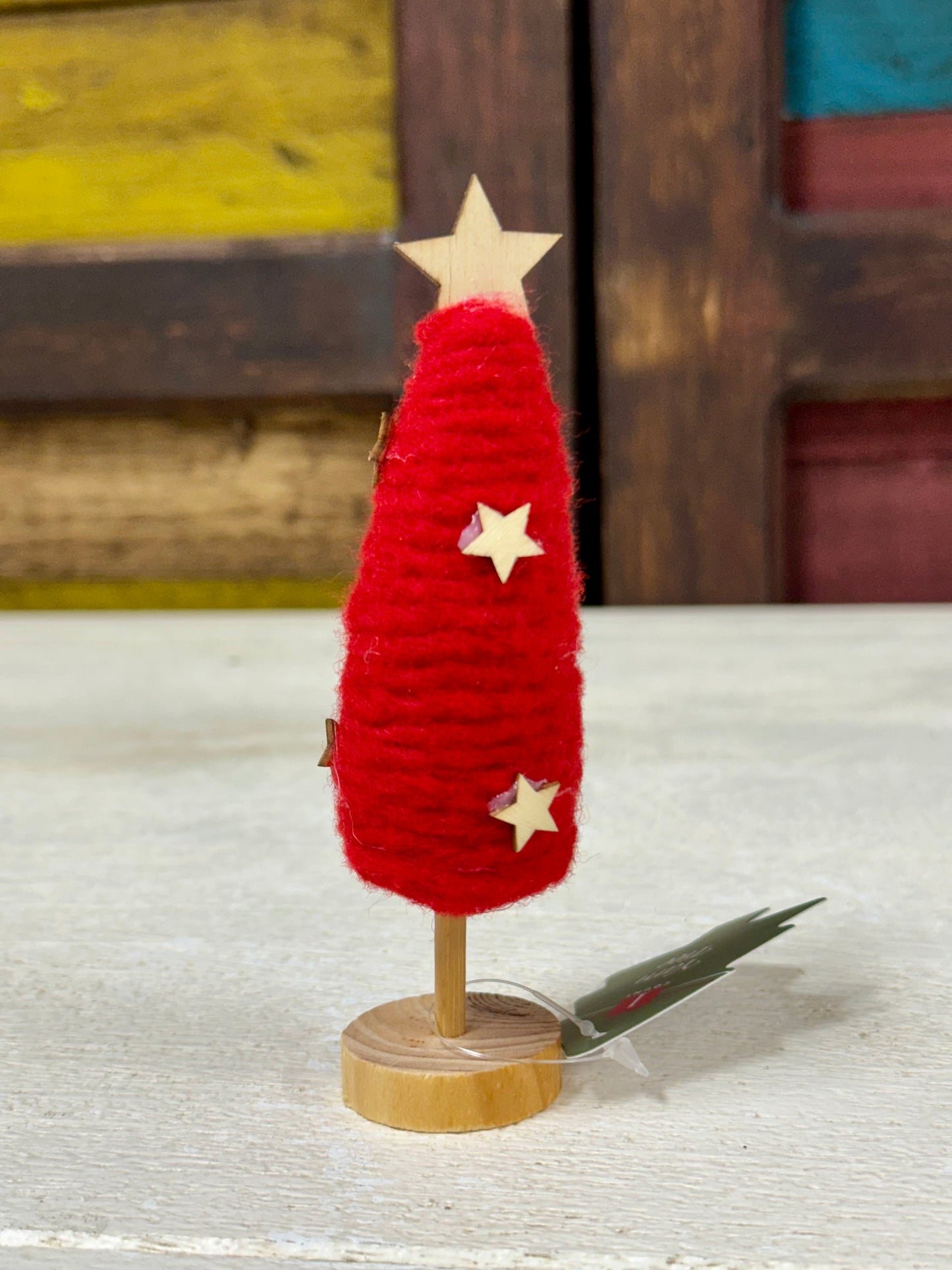 Mini Red Yarn Tree