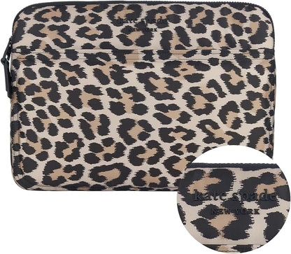Kate Spade 16 Inch Laptop Puffer Sleeve Classic Leopard