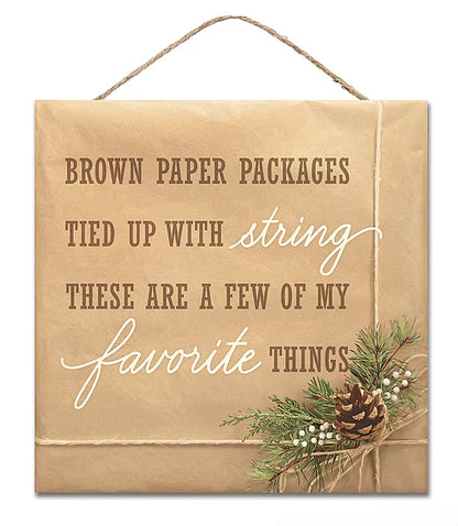 10 Inch Square A Few Of My Favorite Things Wood Sign