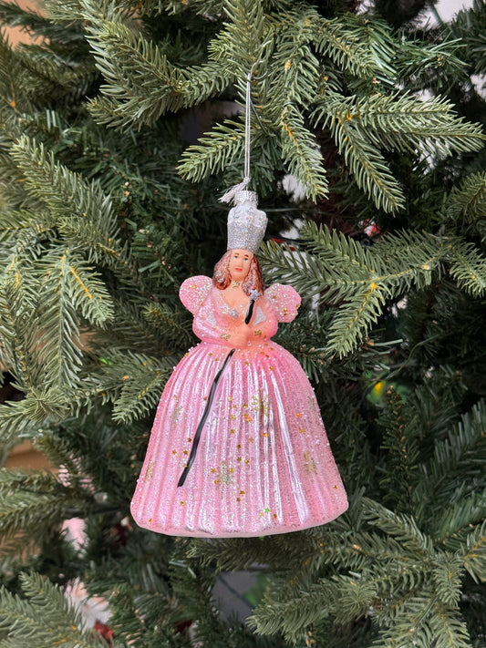 Glinda From Wicked Glass Ornament