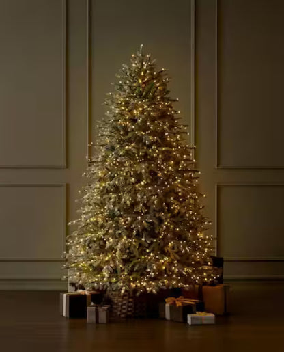 Home Decorators Collection 7.5 Foot Grand Duchess Twinkling Balsam Fir Flocked LED Pre-Lit Artificial Christmas Tree Open Box