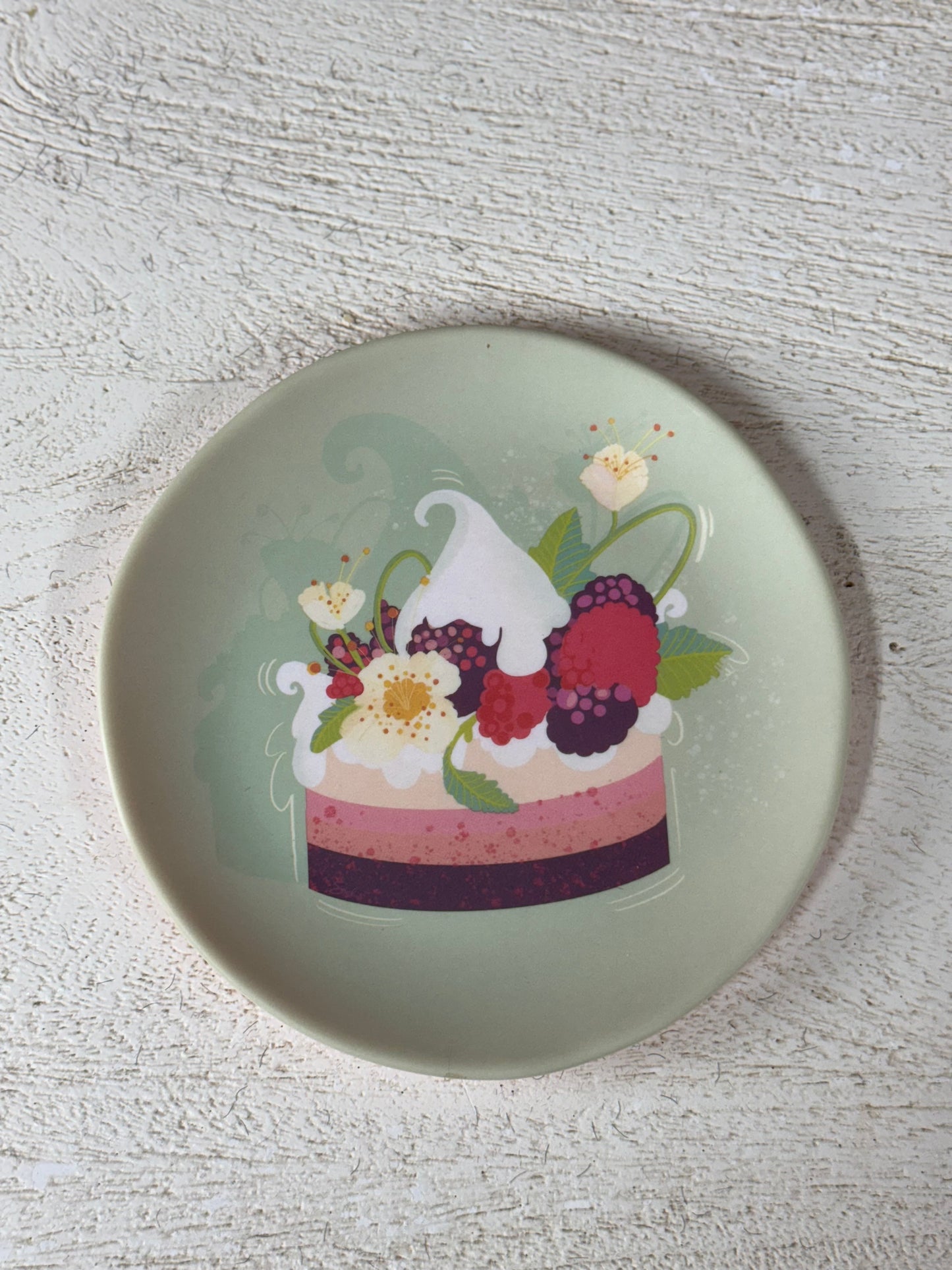 6 Inch Glitterville Melamine Patisserie Plate 12 Assorted Styles