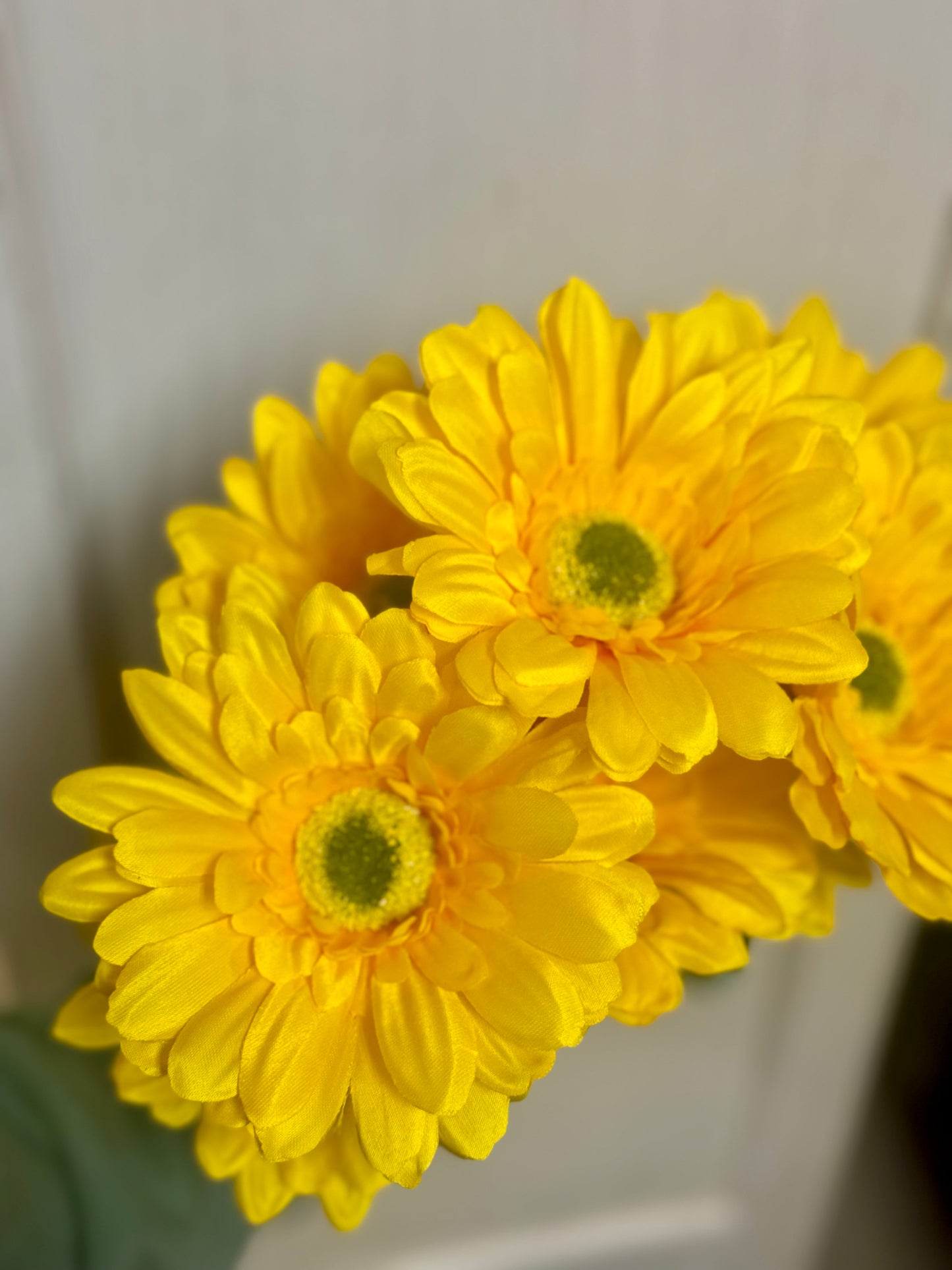 21 Inch Yellow Gerbera Daisy Floral Bush