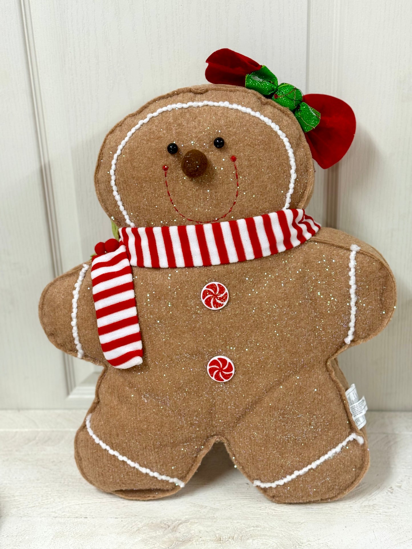 18 Inch Plush Holiday Gingerbread Man Two Styles