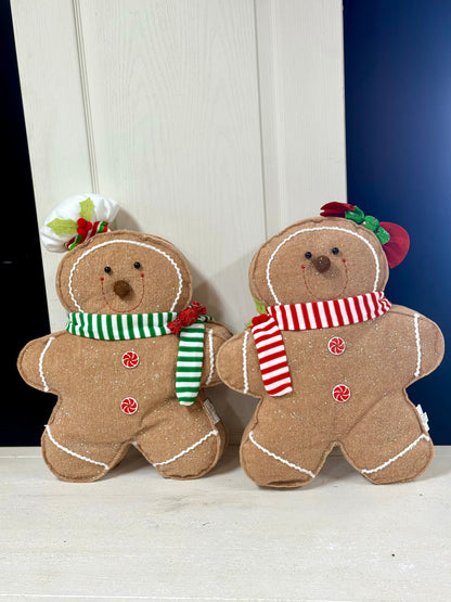 18 Inch Plush Holiday Gingerbread Man Two Styles