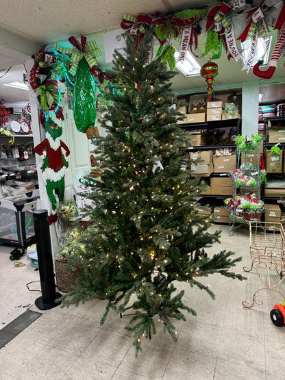 7.5 Foot Pre Lit Fir Christmas Tree