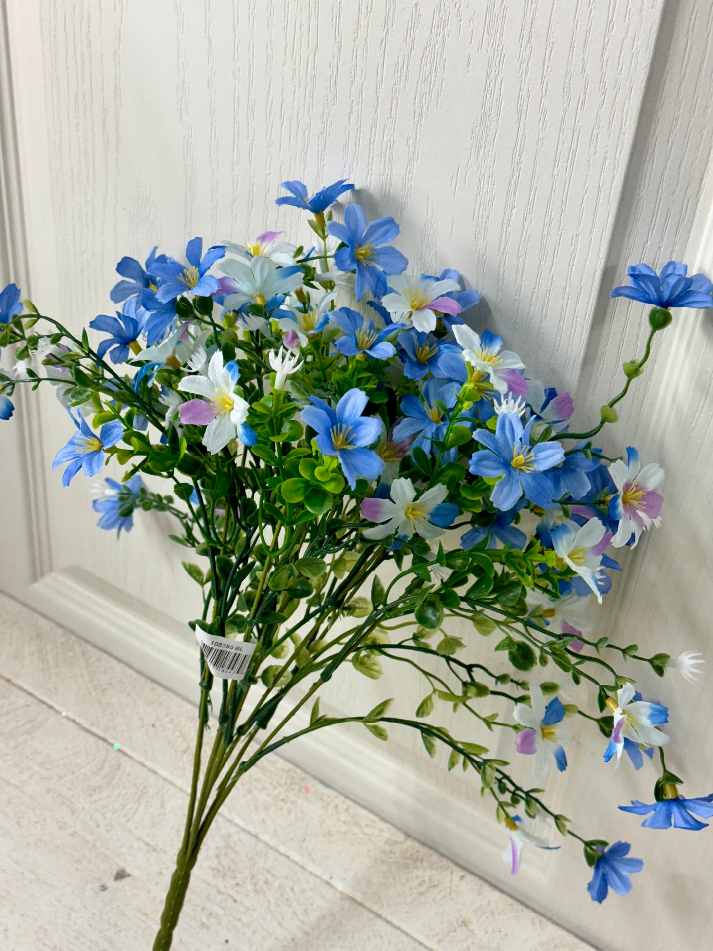 18 Inch Blue Purple White Mini Cosmos Bush