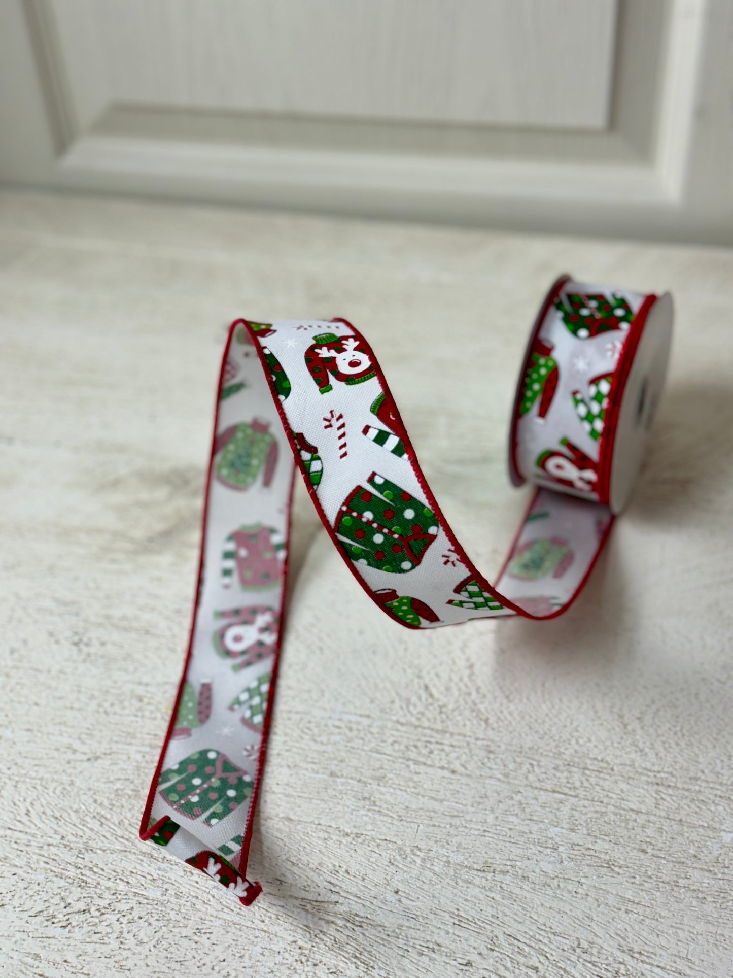 1.5 Inch By 10 Yard Ugly Christmas Sweaters Ribbon