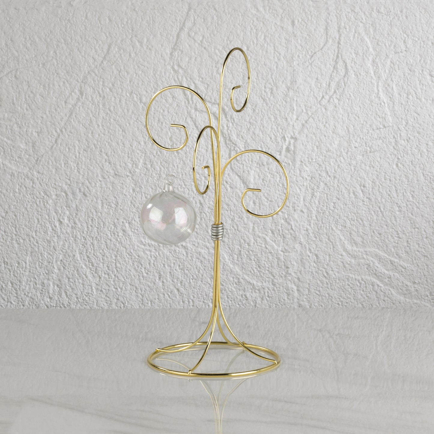 Brass 4 Arm Wire Ornament Stand