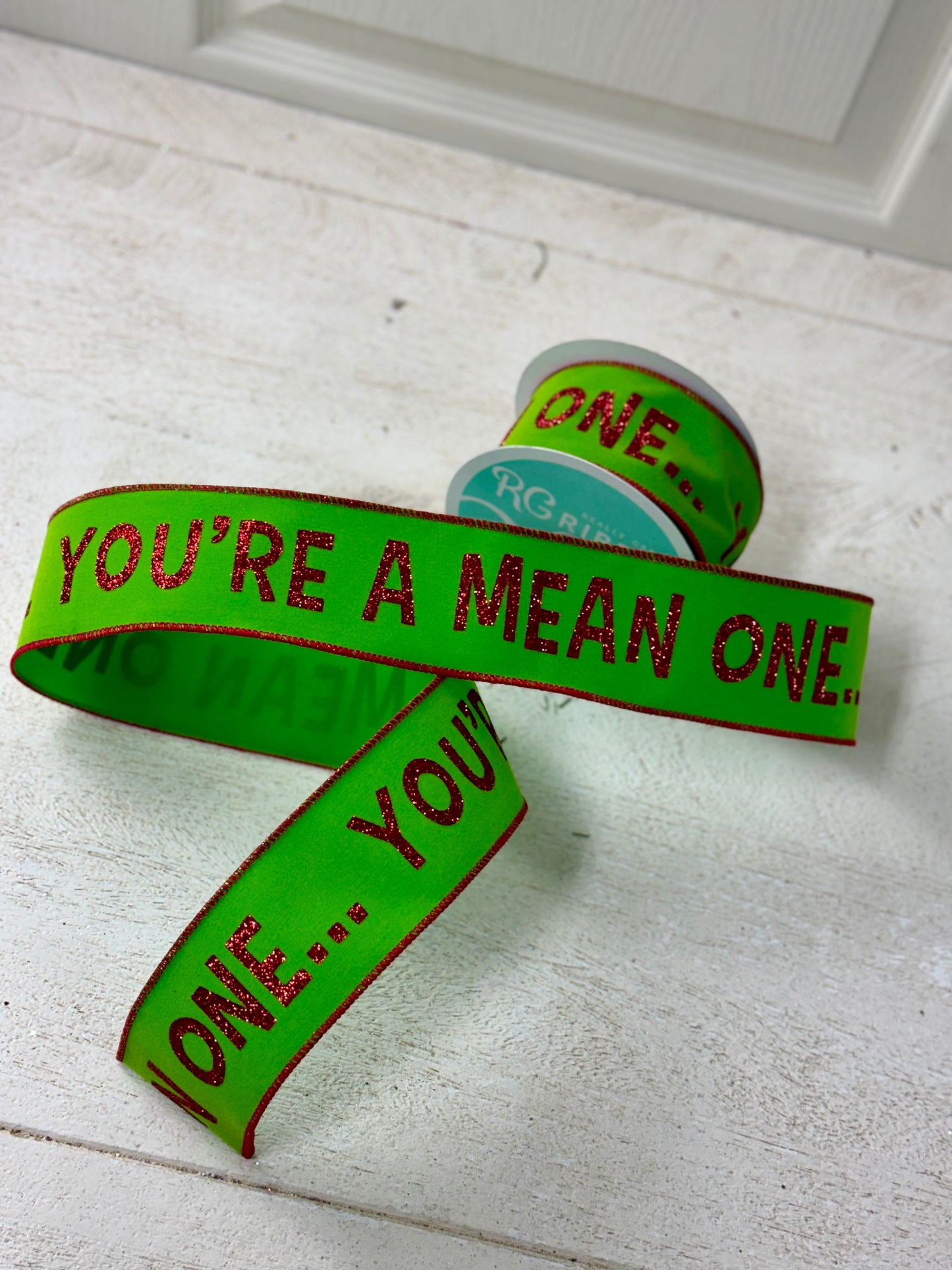 2.5 Inch You're A Mean One Ribbon