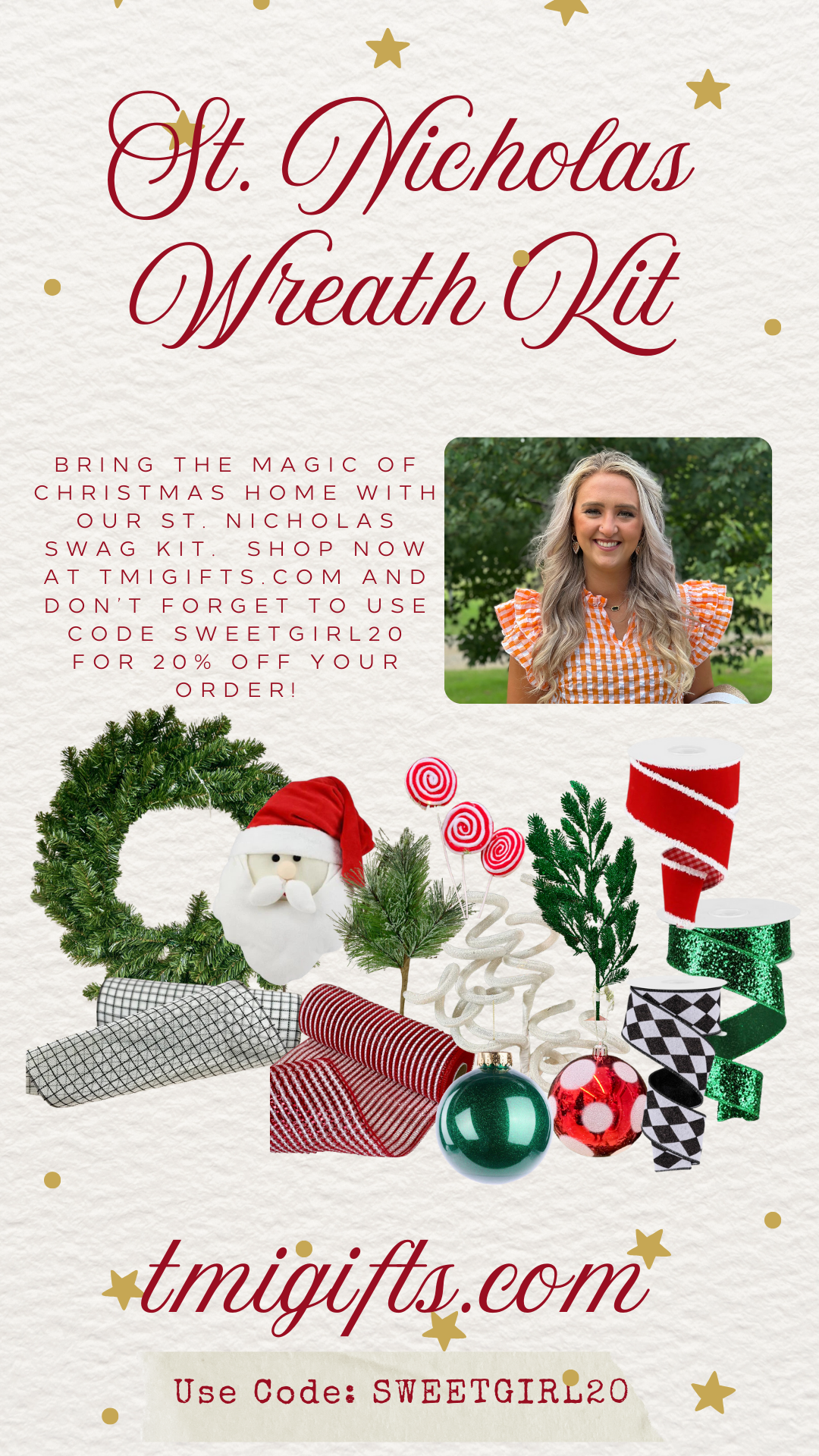 St. Nicholas Wreath Kit By Sweet Girl Design Co