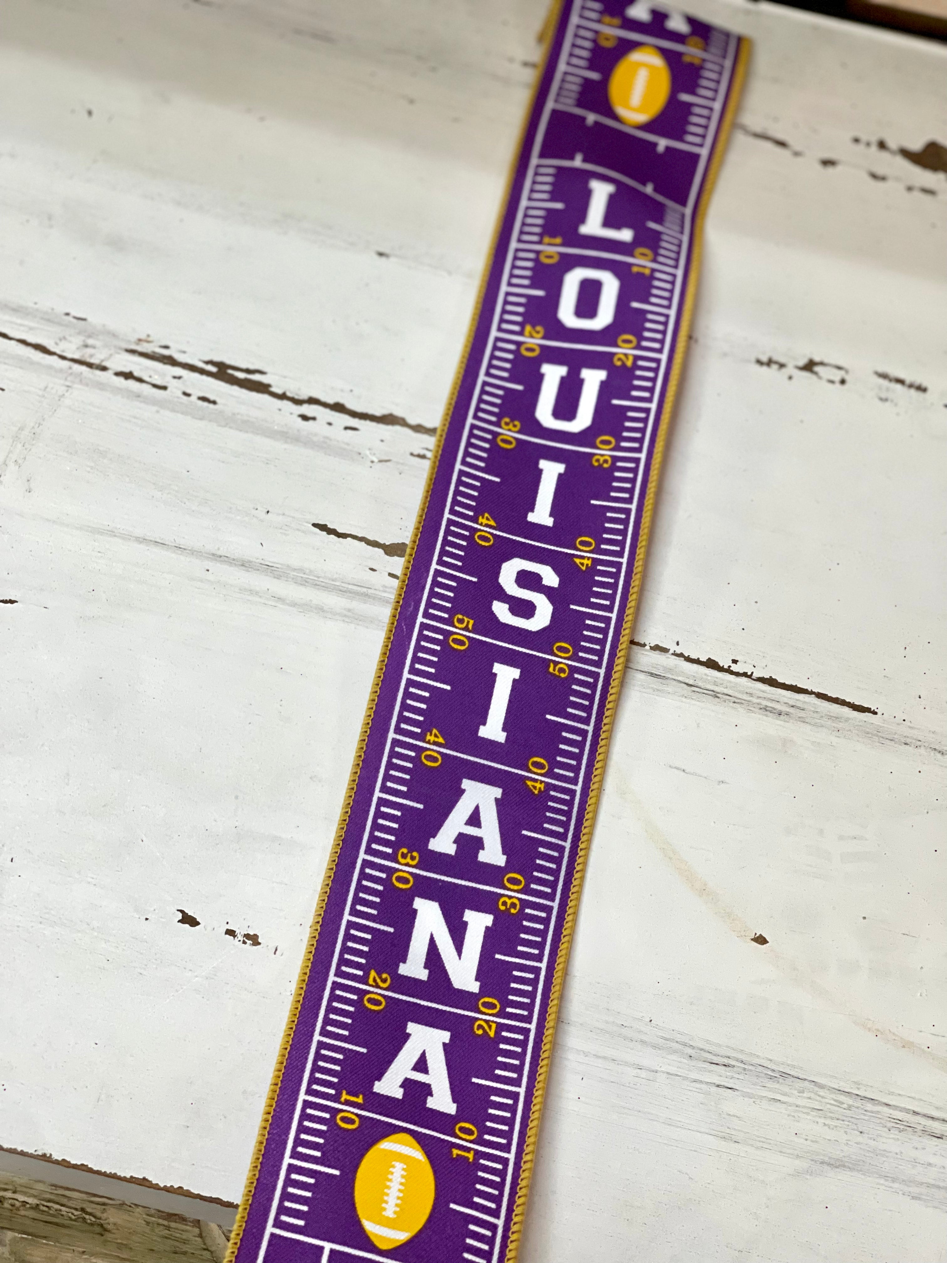 Field Ribbon 2.5 Inch By 10 Yard Louisiana Football Field Ribbon – TMIGifts