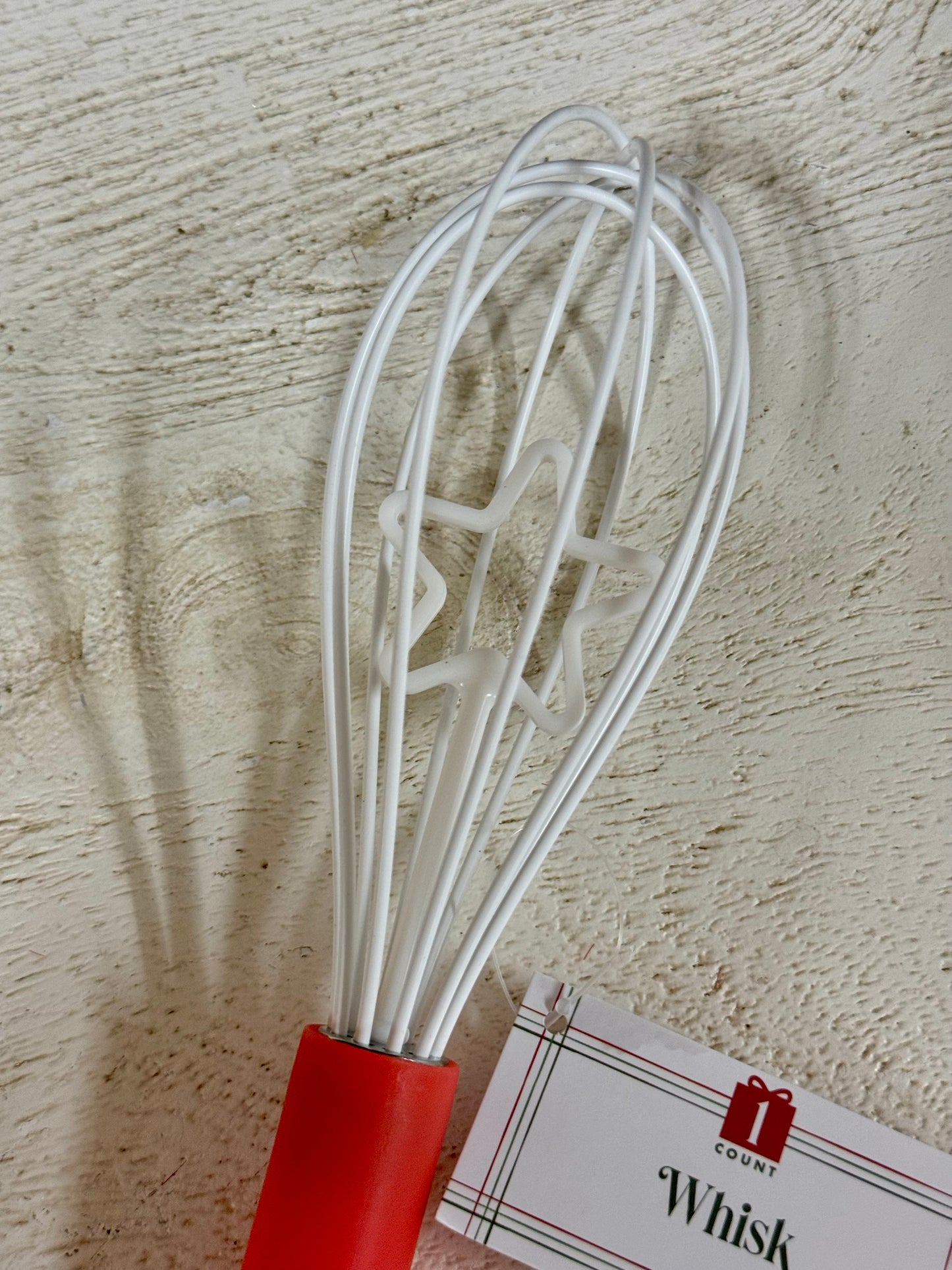Red And White Christmas Whisk