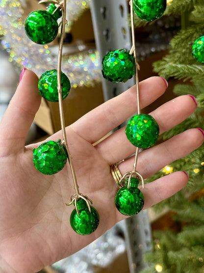 35.5 Inch Green Hanging Ball Spray