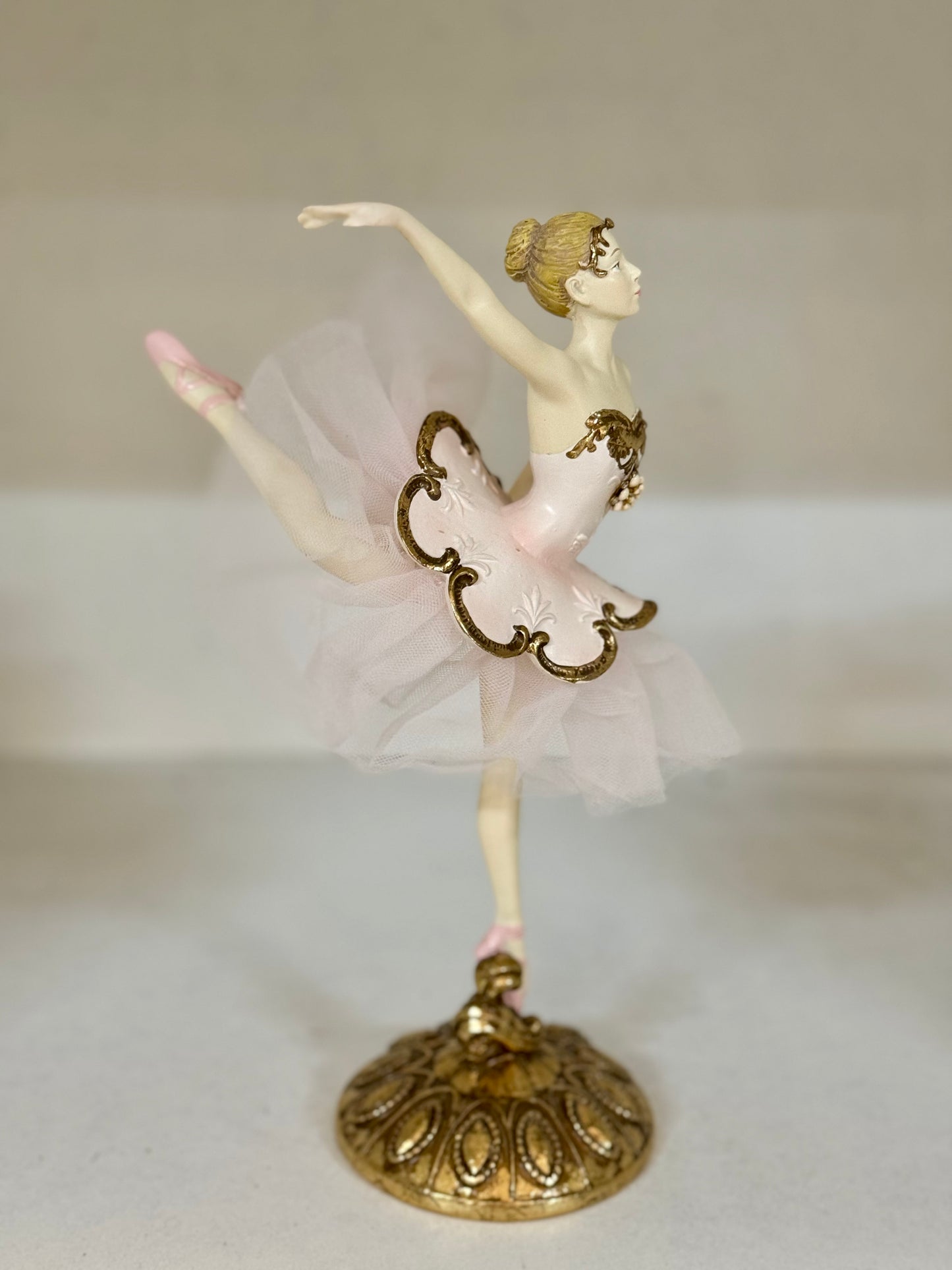 9.5 Inch Resin Dancing Ballerina Table Piece