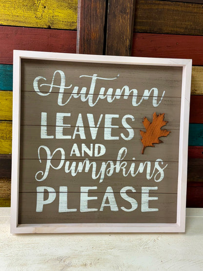 Autumn Wood Sign