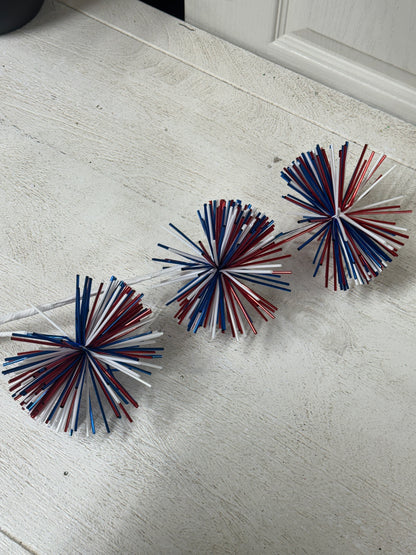 30 Inch Red White And Blue Starburst Spray