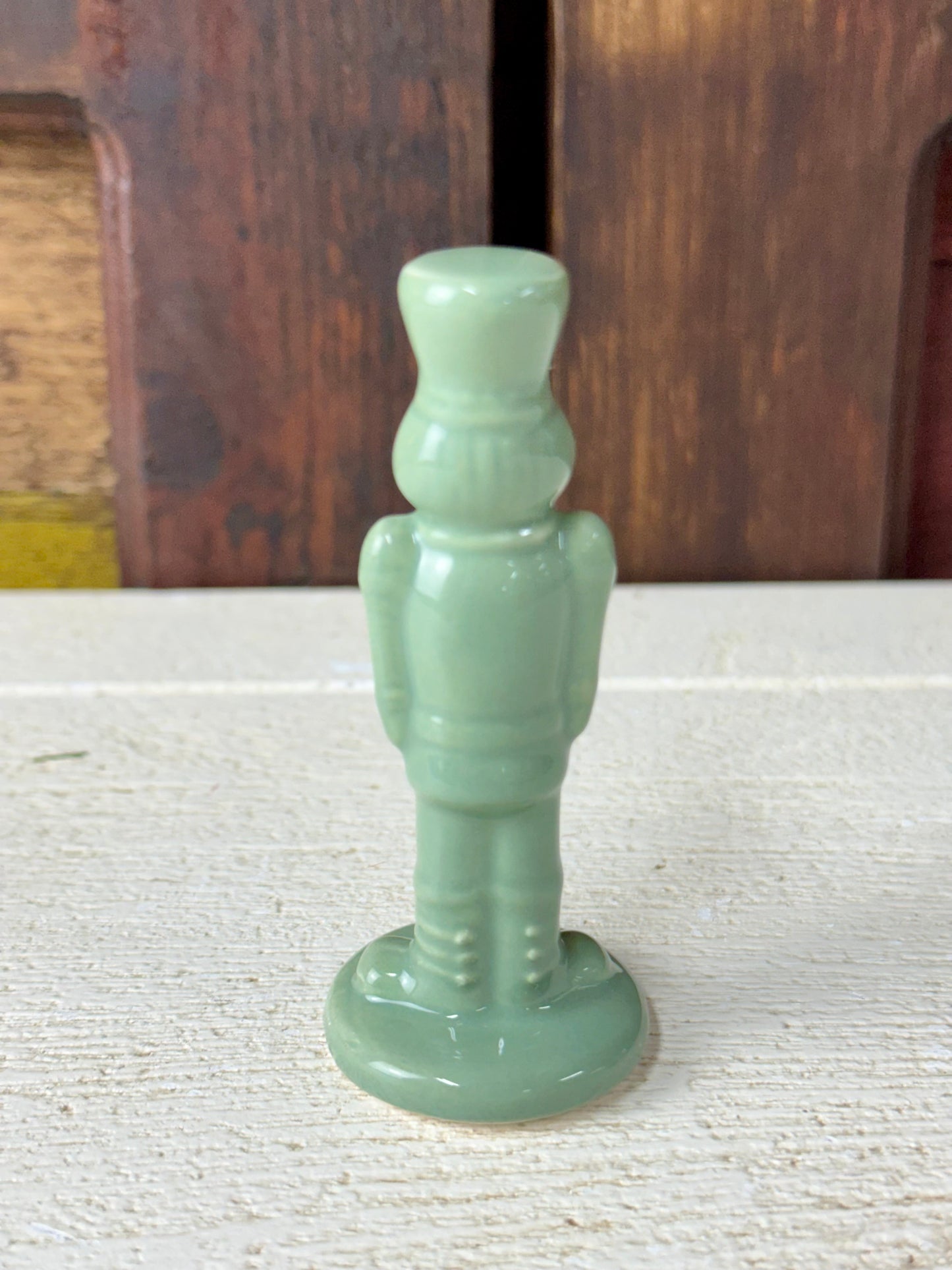 Green Ceramic Nutcracker